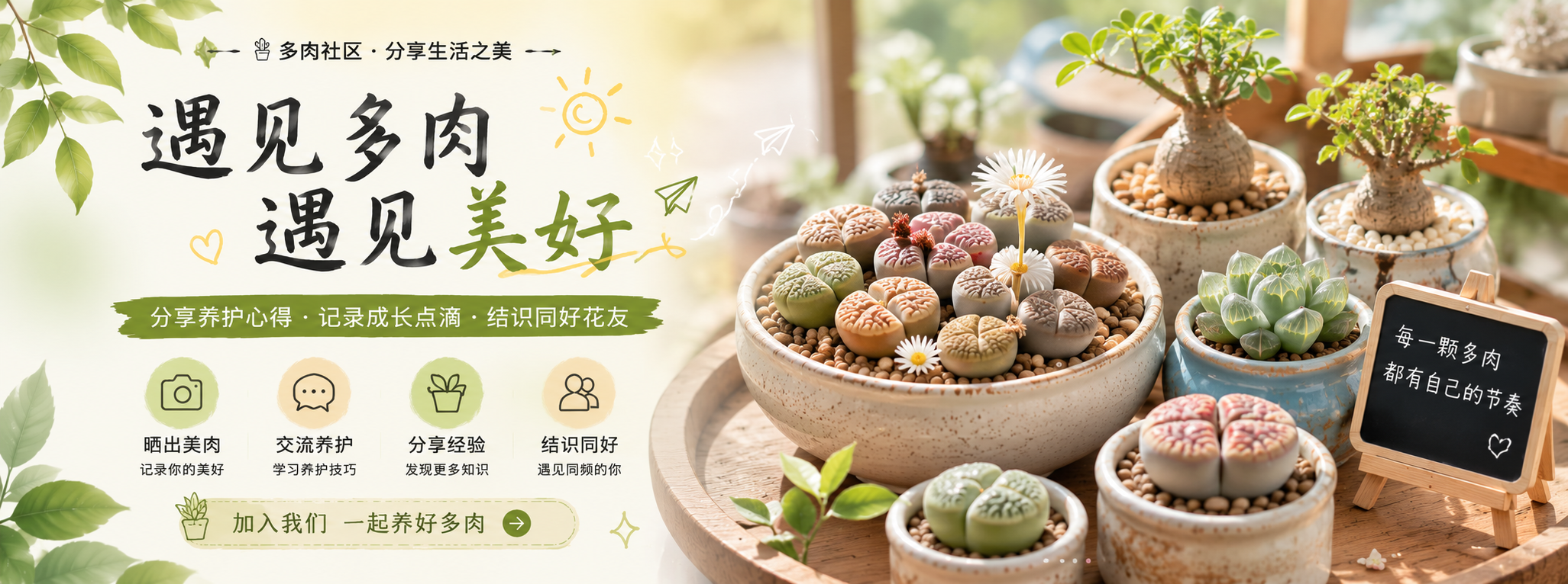 探索品种之美 · 分享养护经验 · 收藏成长时光